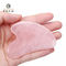 Heart Shaped Scraping Massage Tool Rose Quartz Pink Jade Stone
