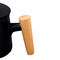 Ceramic Wood Handle Frosted Retro Tea Cup With Separator