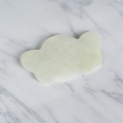 Irregular Green Jade Gua Sha Massager Tool Ergonomically Designed Body And Face Guasha