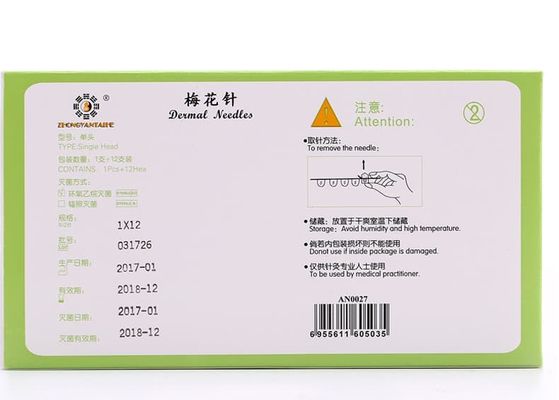 PVC Handle Plum Blossom Needles 12 Needles Box Acupuncture Needles Suitable for Professional in Acupuncture and Wellness