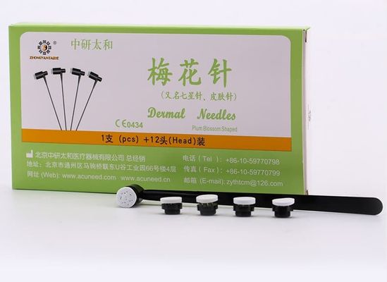 PVC Handle Plum Blossom Needles 12 Needles Box Acupuncture Needles Suitable for Professional in Acupuncture and Wellness