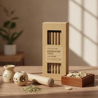 Shelf Life 5 Years Moxibustion Tools Light Brown Direct Or Indirect Moxibustion Methods Suitable For Professional Therapy
