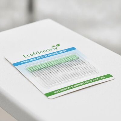 Ecofriendly Intradermal Acupuncture Needles Straight Design Sterilization Ethylene Oxide Safe Medical Equipment for Clinical