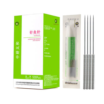 Stainless Steel Acupuncture Needle Sticker / Disposable Acupuncture Needles For Chinese Medicine