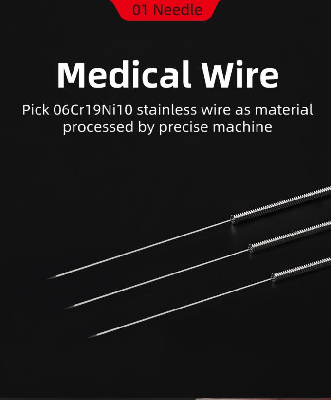 Silvery Zhongyan Taihe Acupuncture Needles Painless Intradermal Needles