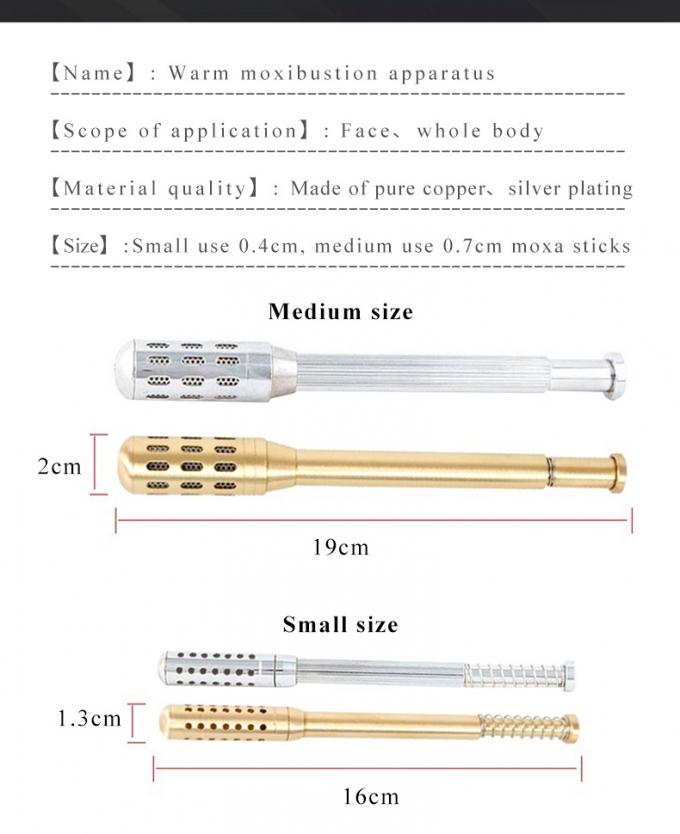 Jade Moxibustion Tool Handle Gourd Moxa Roll Burner – Natural Aspen Wood Warm Body Massage with Chinese Herbal Medicine for Meridian Penetration﻿