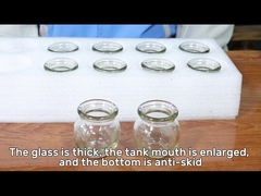 Chinese Anti Aging Transparent Glass Vacuum Cupping Set For Face And Body